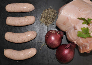 Jason's Red Onion and Black Pepper Sausages