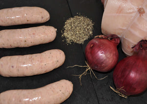 Jason's Red Onion and Black Pepper Sausages